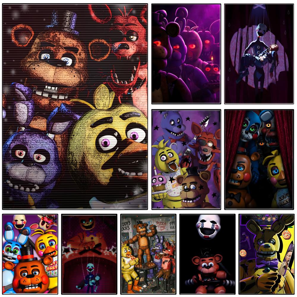 Gaming Accessories Wallpaper - Koyu Animatronik Korku Oyun F-FNAF Posteri