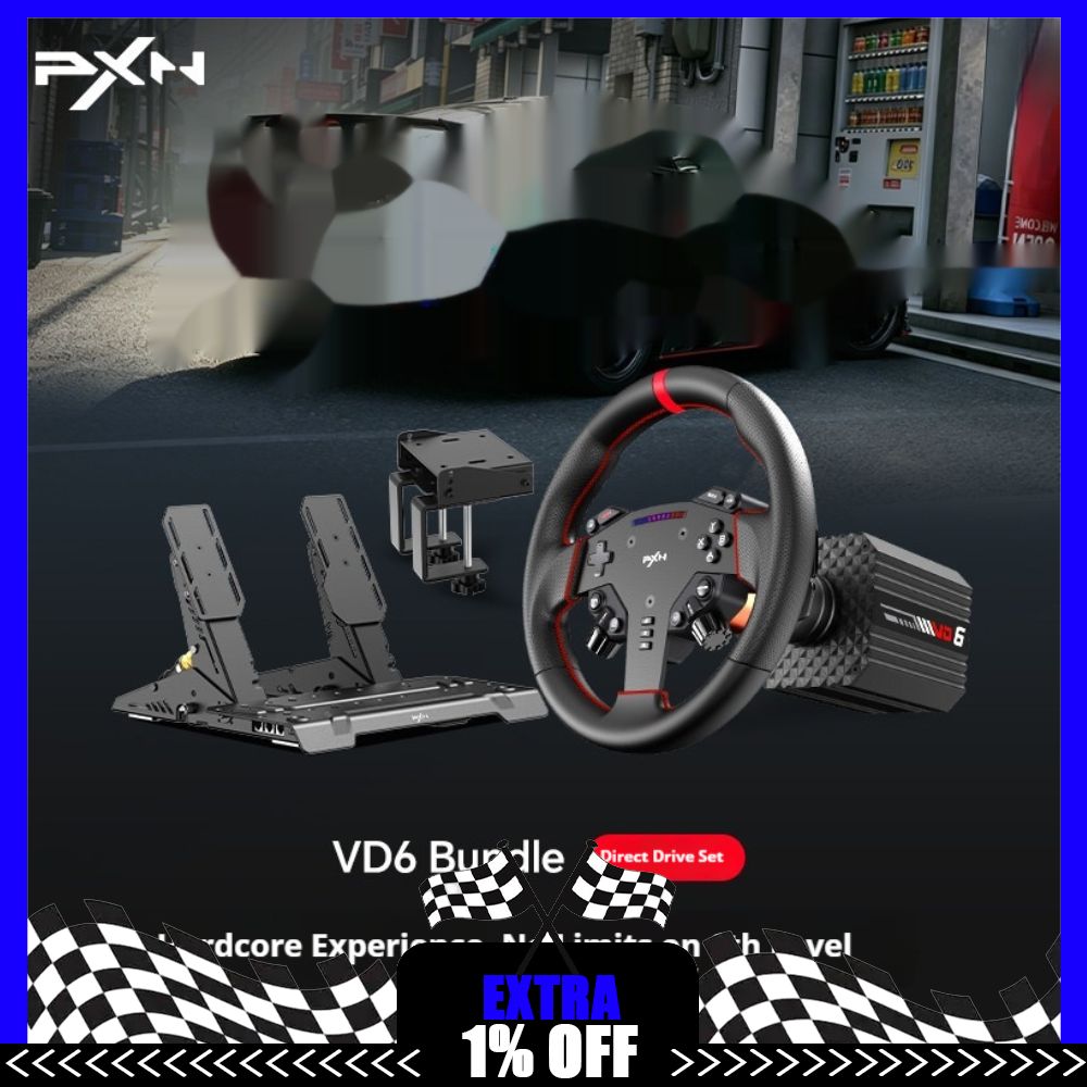Gaming Accessories Driving - PXN VD6 Oyun Direksiyonu Servo Direkt