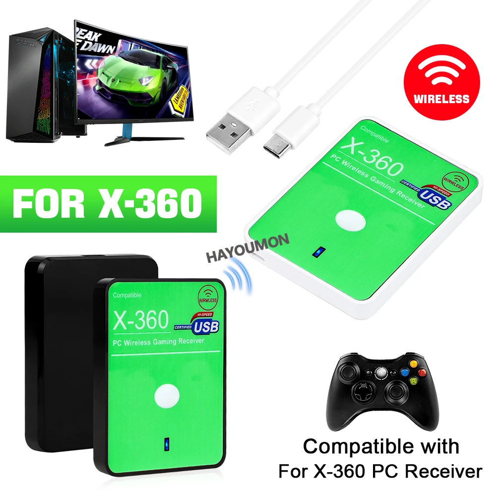 Play Gaming Accessories Xbox Controller - Kablosuz Oyun Alıcısı USB Adaptörü Xbox